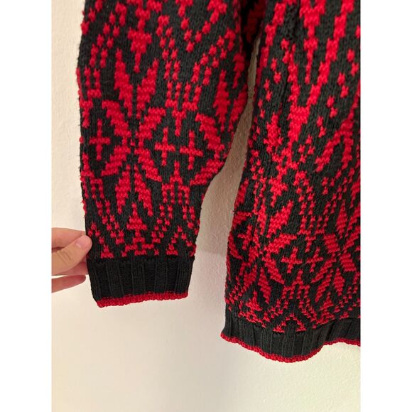 Vintage Delia‎ Mckain Nordic Cotton Turtleneck Sweater Size M - Picture 6 of 6